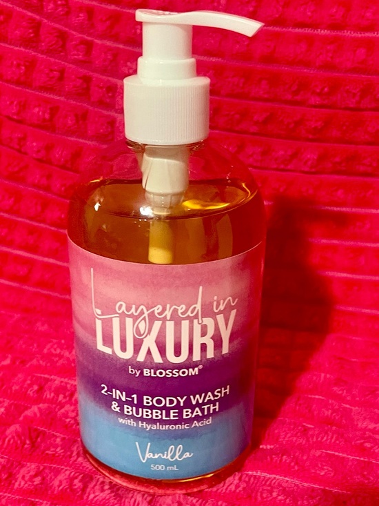 Other - Layered in Luxury by Blossom 2-in-1 Body Wash & Bubble Bath - Pink/Blue